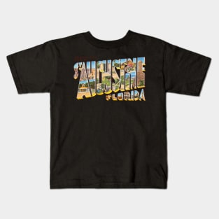 Greetings from St Augustine Florida Kids T-Shirt